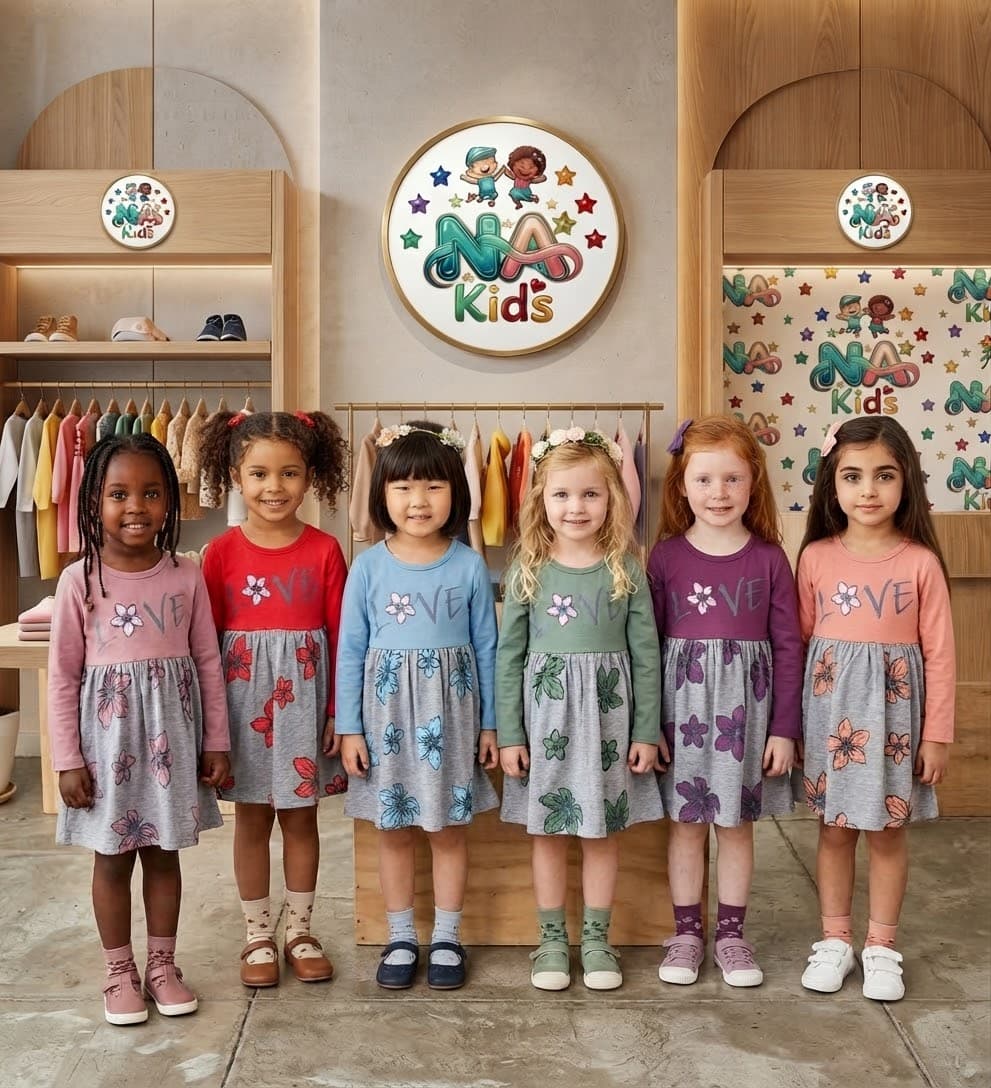 Robe pour fille avec motif « Love », NA Kids