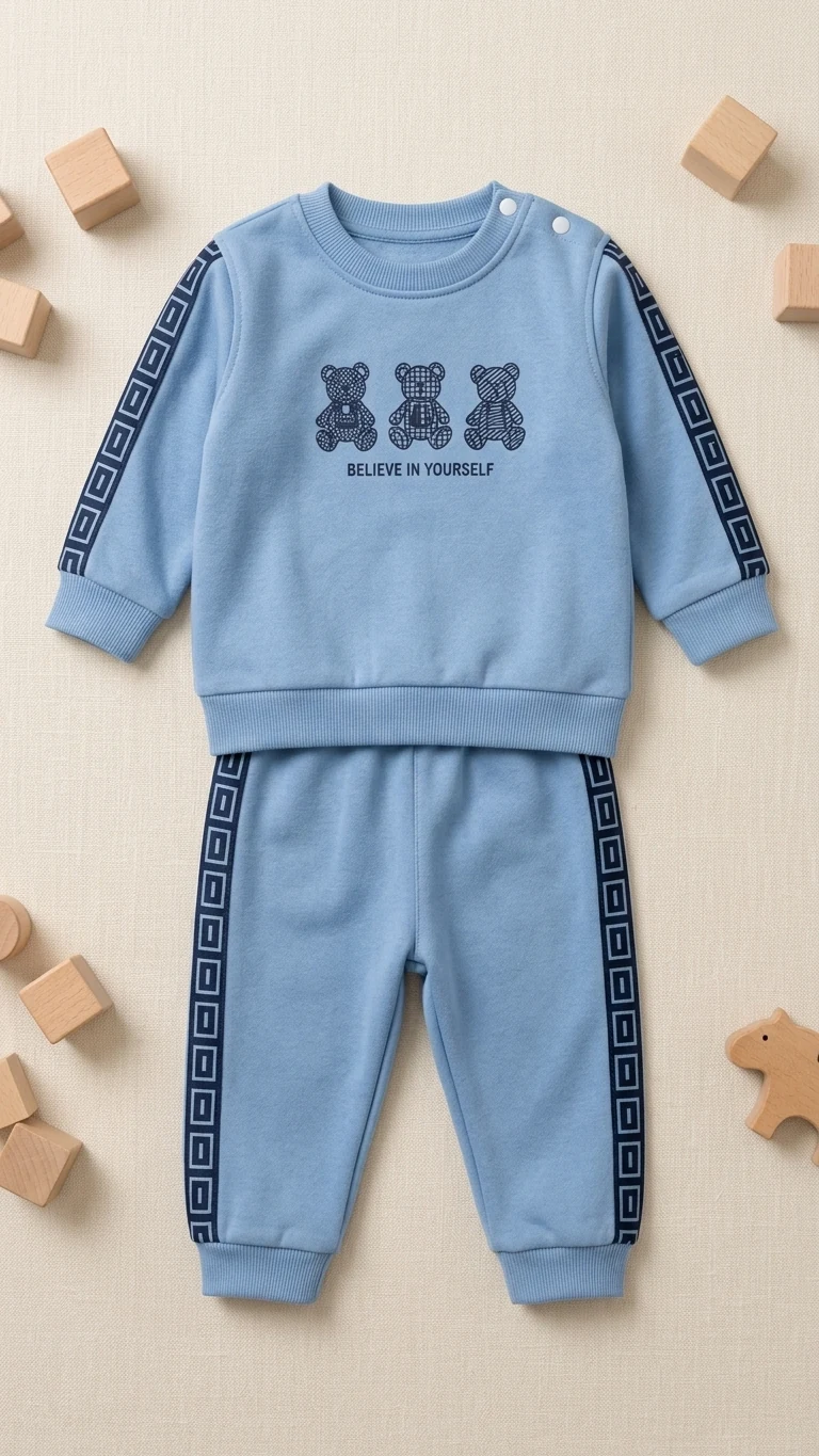 Ensemble bébé bleu ourson — vue 2