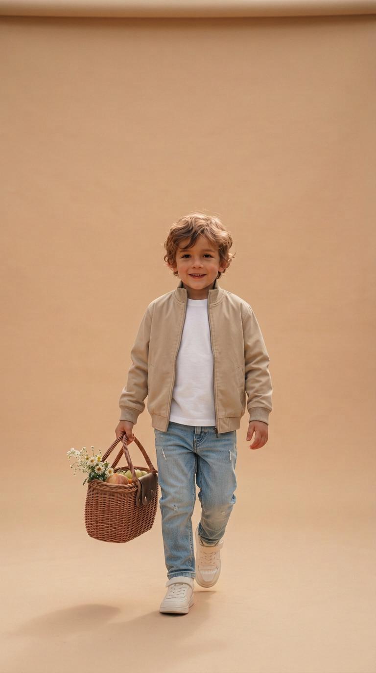 Garçon habillé d'un ensemble molleton NA Kids, tailles 2-12 ans